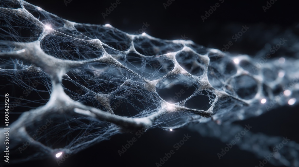 Poster advanced technology seamlessly melds interlaced graphene fibers to a surface using an exoskeleton ar