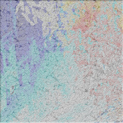 Abstract textured artwork featuring blended colors and intricate patterns