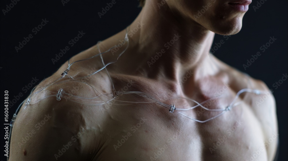 Poster timelapse of muscle activity signals fluctuating repeatedly demonstrating persistent electrical echo