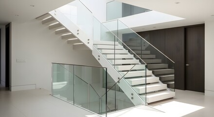 interior of modern building ,stairs