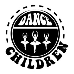 Dance children SVG Design
