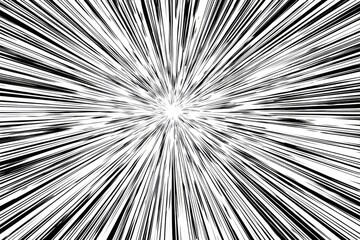 Obraz premium Abstract Black And White Radial Burst Background