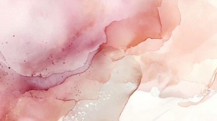 Abstract Pink and Red Alcohol Ink Painting