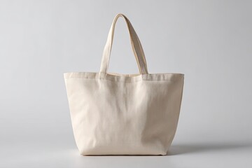 Beige Canvas Tote Bag with Abstract Marble Pattern