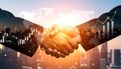 Business handshake with global graphs