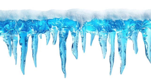 PNG Cool blue icicle icicles nature winter.