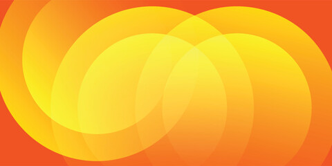 Abstract banner with orange color background. Vector illustration
