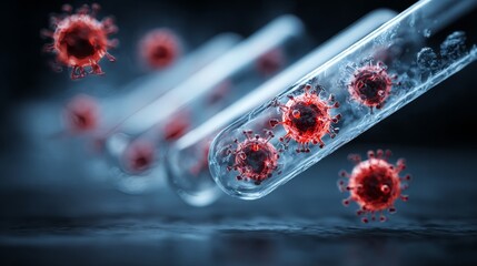 Laboratory development of novel virus mutations in test tubes for scientific research and study