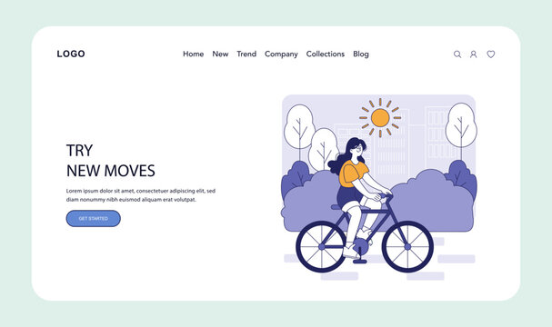 Hybrid Work. Flat Vector Illustration