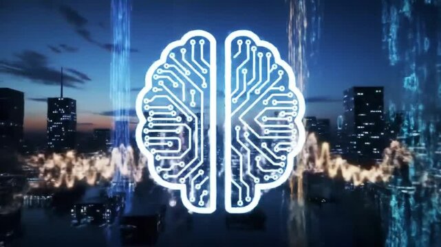 AI Brain Processing Data