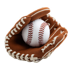 Fototapeta premium Baseball Glove Holding a Ball