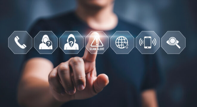 Scam alert online security fraud protection cybercrime phishing internet safety awareness prevention tips guide