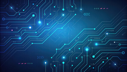 blue circuit board background