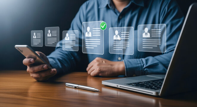 Recruitment hiring human resources job search cv resume selection process candidate application management