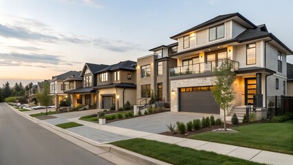 Obraz premium Luxurious new construction home in Bellevue, WA