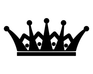 Royal crown kind and queen silhouette element
