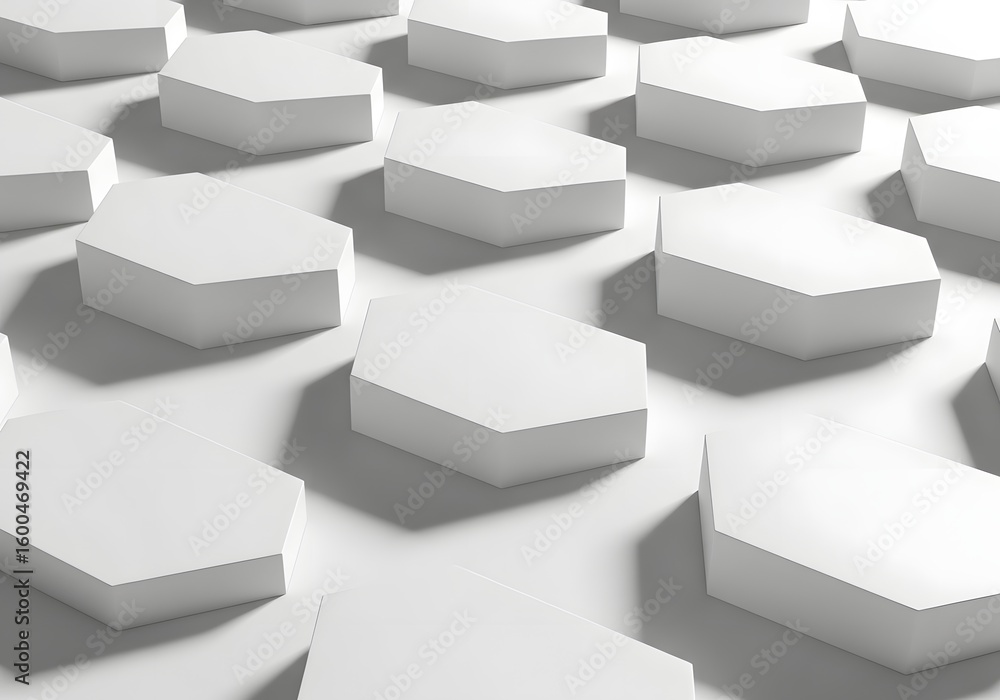 Fototapete clean modern white geometric shapes create a dynamic, abstract background for design.