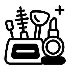 This Makeup Kit icon is suitable for prom, school party, etc.
