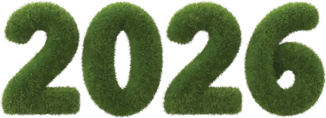 green grass number
