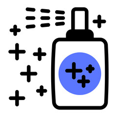 This Glitter Spray icon is suitable for prom, school party, etc.