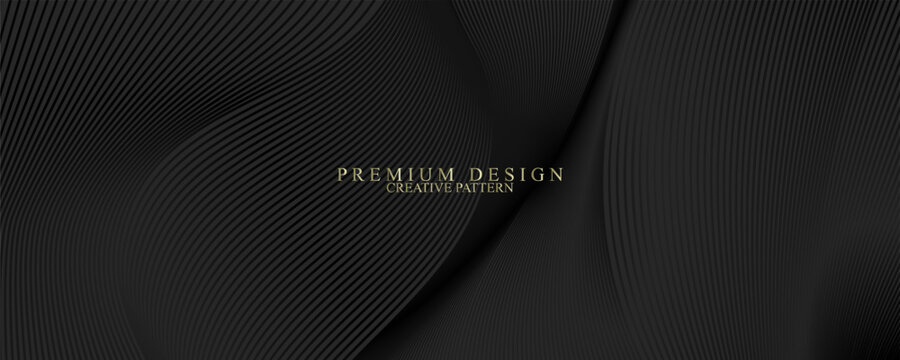 Abstract cover design set. Black vector pattern for business layout, brochure template