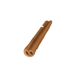 Baton de cannelle illustré avec des étoiles
