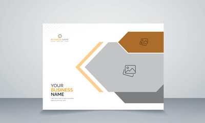 Modern business annual report horizontal
