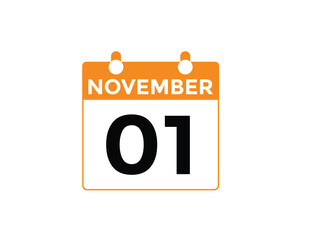 
4 November, calendar date icon. 4 November Calendar Date for Deadlines or Appointment. Day, month. vector illustration.
