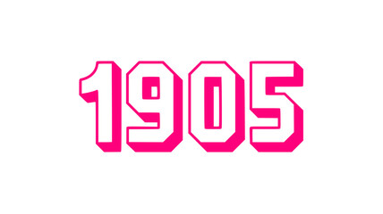 1905 in Pink.