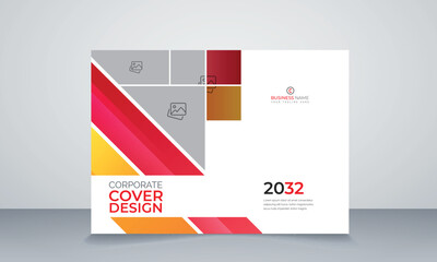 Modern business annual report horizontal
