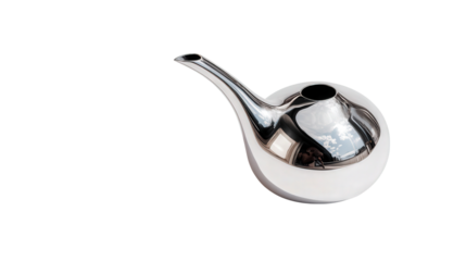 Elegant Water Pitcher: A flat lay of an elegant water pitcher with a sleek design, isolated on a Transparent background, PNG file.