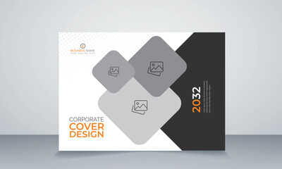 Modern business annual report horizontal
