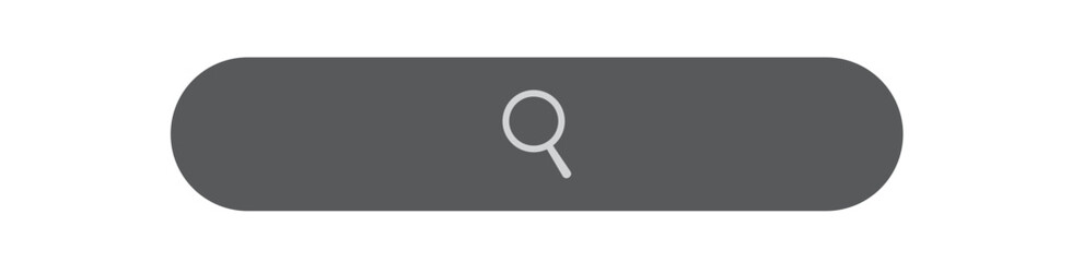 Simple search bar as part of user interface design. Vector illustration.
