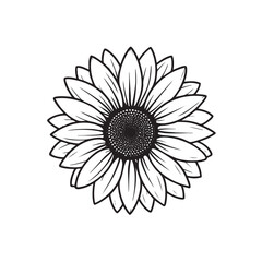 Sunflower design for decoration, branding, and print projects
