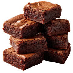 Delicious cho te brownies stacked high, showcasing rich, fudgy texture and glossy top. Perfect for dessert lovers and delightful treat for any occasion