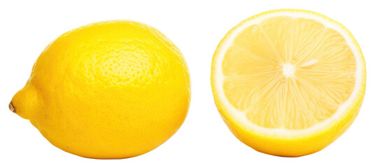 PNG Ripe lemon fruit plant food.