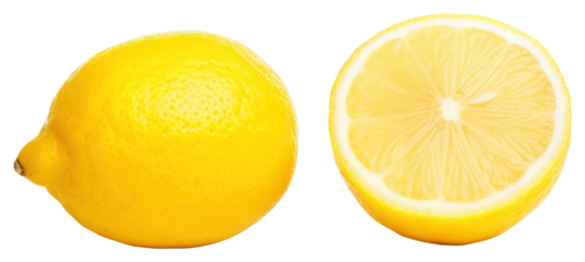 PNG Ripe lemon fruit plant food.