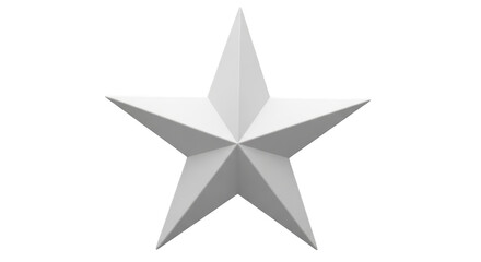 Obraz premium Isolated White Star