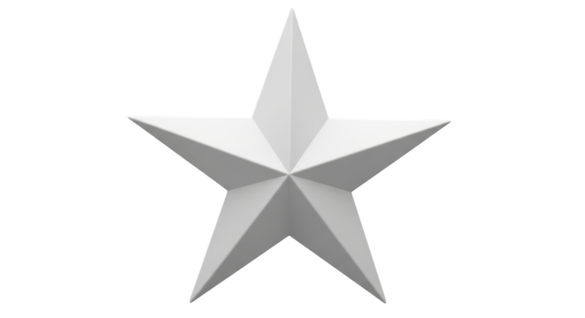 Isolated White Star