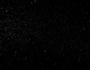 Cosmic dust particles on black starfield