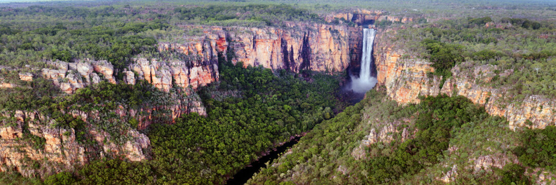 Jim Jim Falls and surrounding Arnhem Land Escarpment