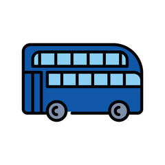 hop on hop off color line icon.