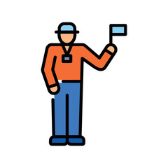 guide color flat icon.