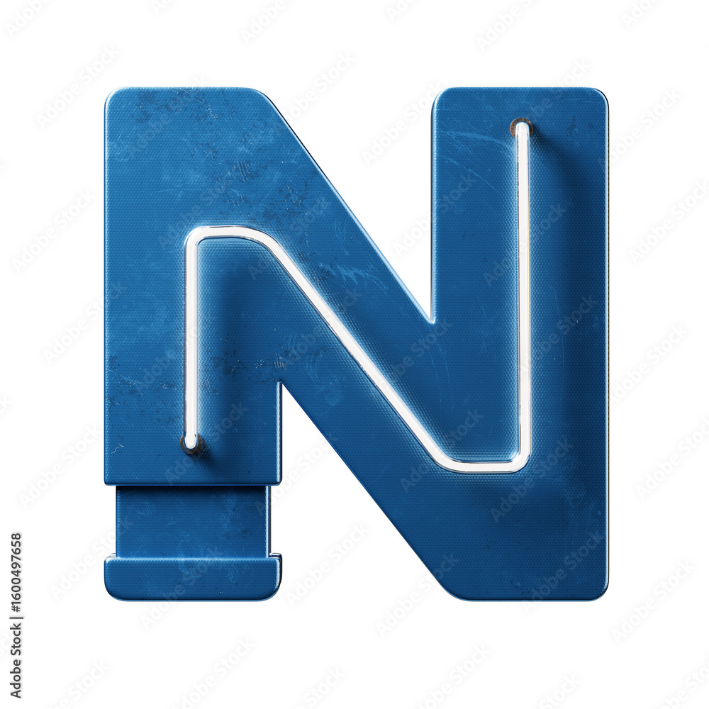Poster bright neon font with fluorescent tubes.metallic futuristic cyberpunk alphabet. 3d rendering isolate