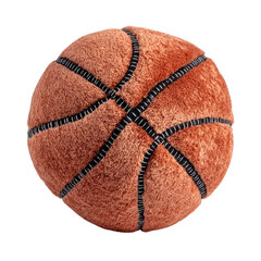 Plush Basketball Toy on Black Background