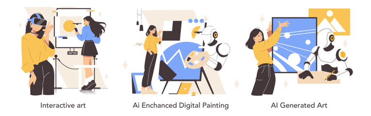 Interactive AI Art and Digital Painting Creation