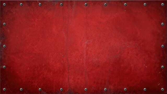 Metal plate featuring rivet holes