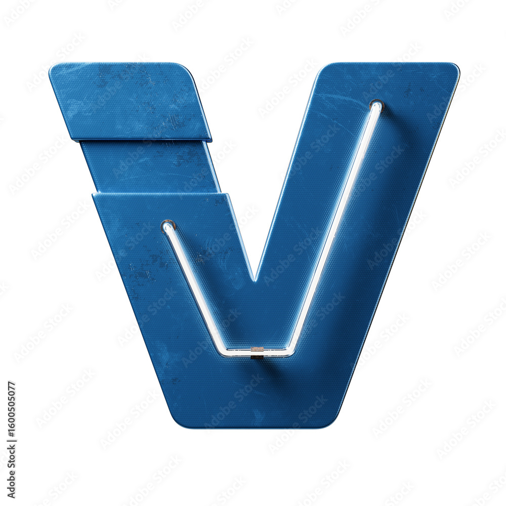 Poster bright neon font with fluorescent tubes.metallic futuristic cyberpunk alphabet. 3d rendering isolate