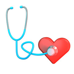 Stethoscope 3D Illustration