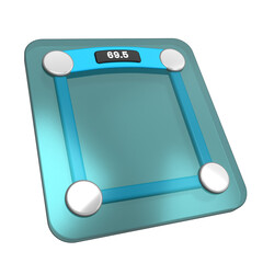 Digital Body Scales 3D Illustration
